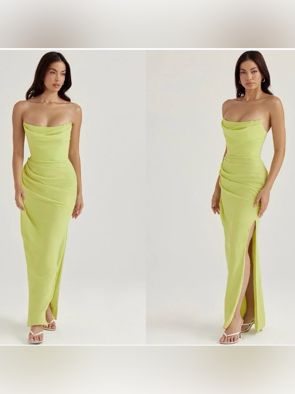 House of CB Lime Green Adrienne Gown